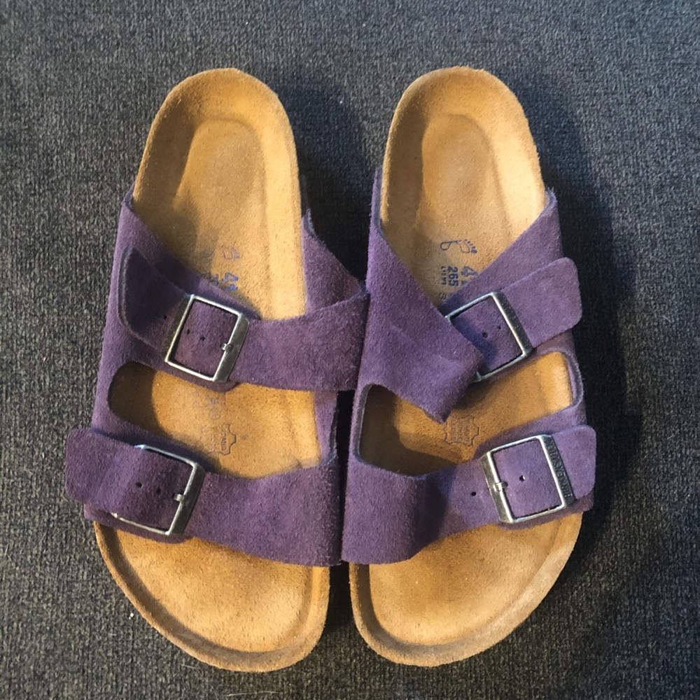 HOLD Purple Suede Arizona Birkenstocks Size 41